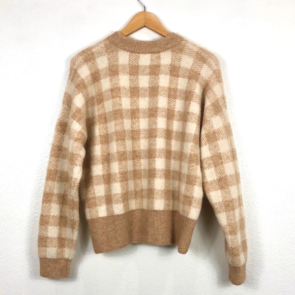 Sézane Becky Gingham Jumper Paris Sweater - Picture 8 of 15